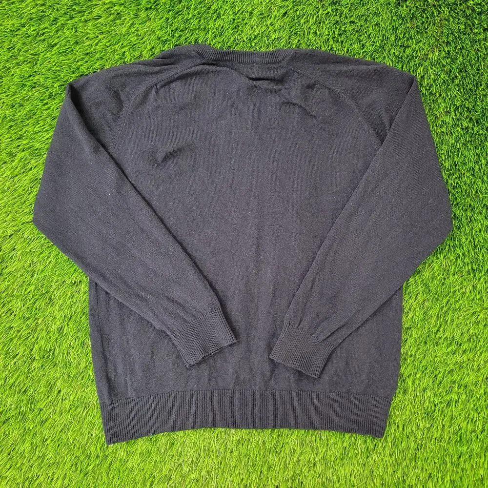 Vintage 90s MOD LL-Bean Sweater Womens Large 21x24 Black USA